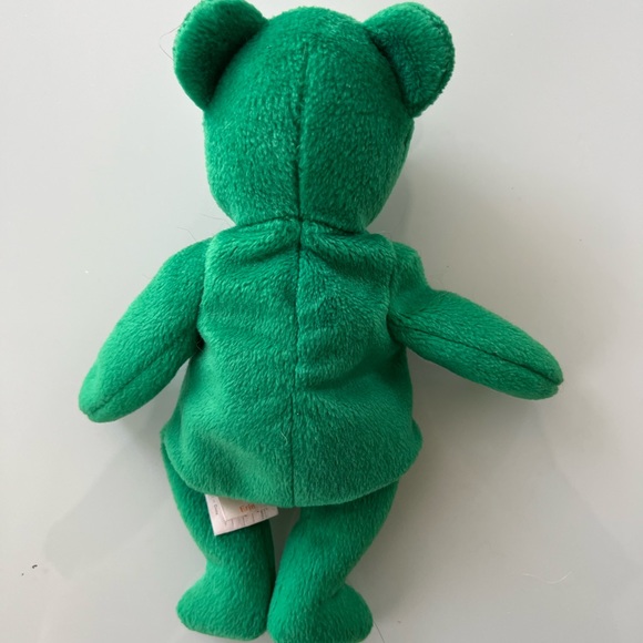 RARE RETIRED VINTAGE TY BEANIE BABY 1997 erin bear saint patricks day - Picture 3 of 5